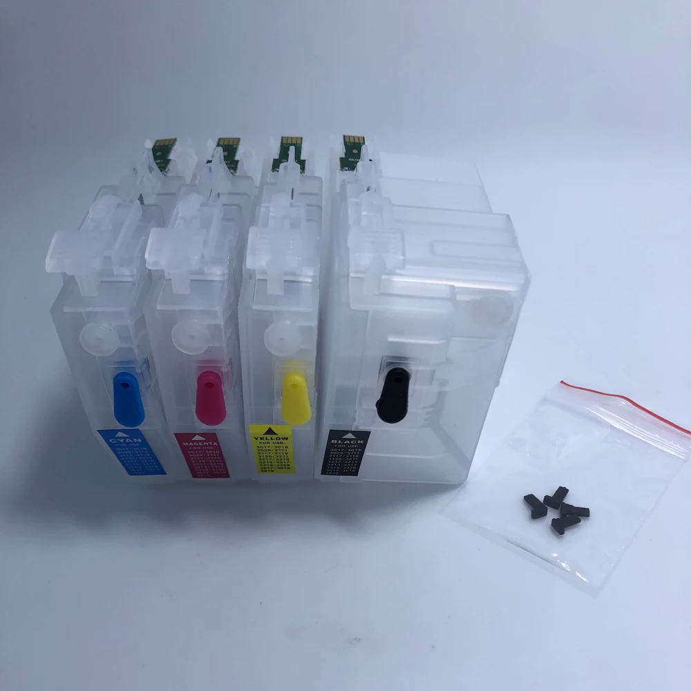 

YOTAT 1set LC3019XL Refillable Ink Cartridge LC3019 LC3017 for Brother MFC-J5330DW MFC-J6530DW MFC-J6930DW MFC-J6730DW printer