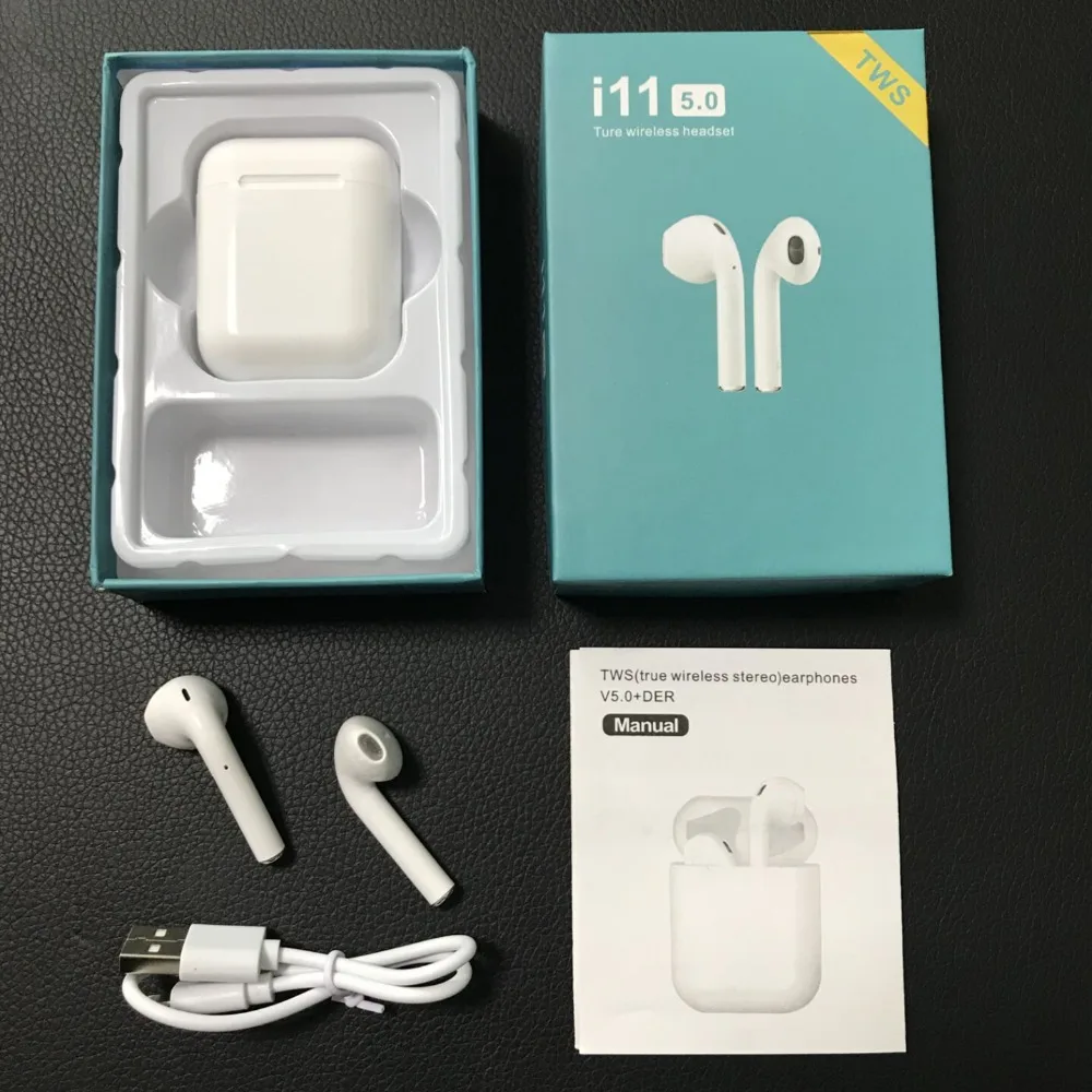 

Original i11 TWS 2019 Wireless Headphones Earbud Bluetooth 5.0 Stereo Earphone For iPhone Smart Phone With Charging Box