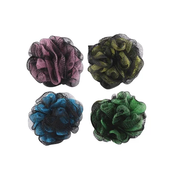 

4PCS Bath Ball Large Double Color Soft Mesh Sponge Body Cleaning Ball Mesh Pouf Shower Ball for Girls Women