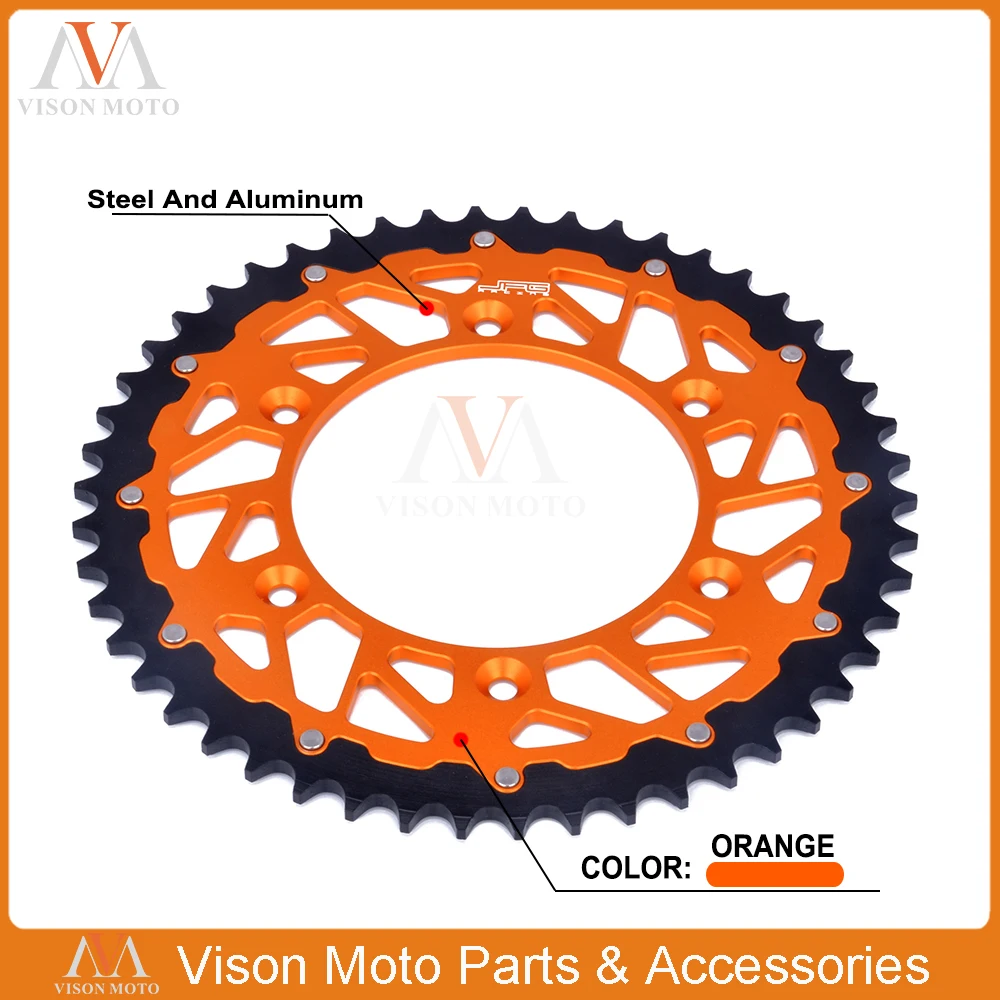 

50T Rear Sprocket KTM EXC MX SX XC MXC EXCF SXF XCF XCW XCFW LC4 SC 125 150 200 250 300 350 400 450 500 620 Enduro Motocross