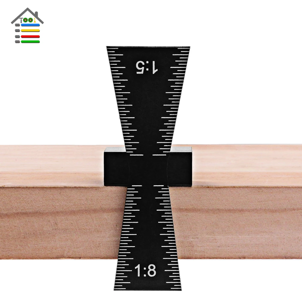 

Dovetail Marker Marking Jig Guide for Stock up to 1" Thick with Slopes 1:5 (softwoods) and 1:8 (hardwoods) Woodworking Tool