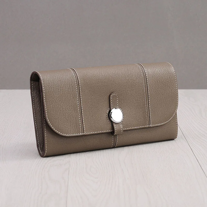 

Summer Woman Wallet Ma'am Long More Than Money Function Hasp Genuine Leather Soft Leather Mix Wallet Tide