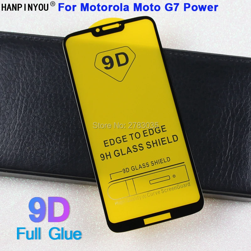 

For Motorola Moto G7 Power 6.2" 5D 6D 9D Full Glue Cover Toughened Tempered Glass Film Screen Protector Guard
