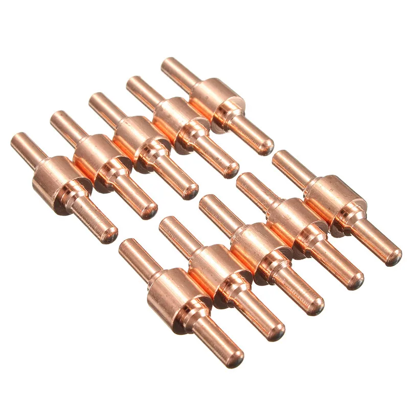 10Pcs Plasma Cutter Torch Consumable Electrodes Kit For LG-40 PT-31 CUT40 CUT50 Spare Parts Kit Mayitr Plasma Cutter Electrodes 10Pcs Plasma Cutter Torch Consumable Electrodes Kit For LG-40 PT-31 CUT40 CUT50 Spare Parts Kit Mayitr Plasma Cutter Electrodes