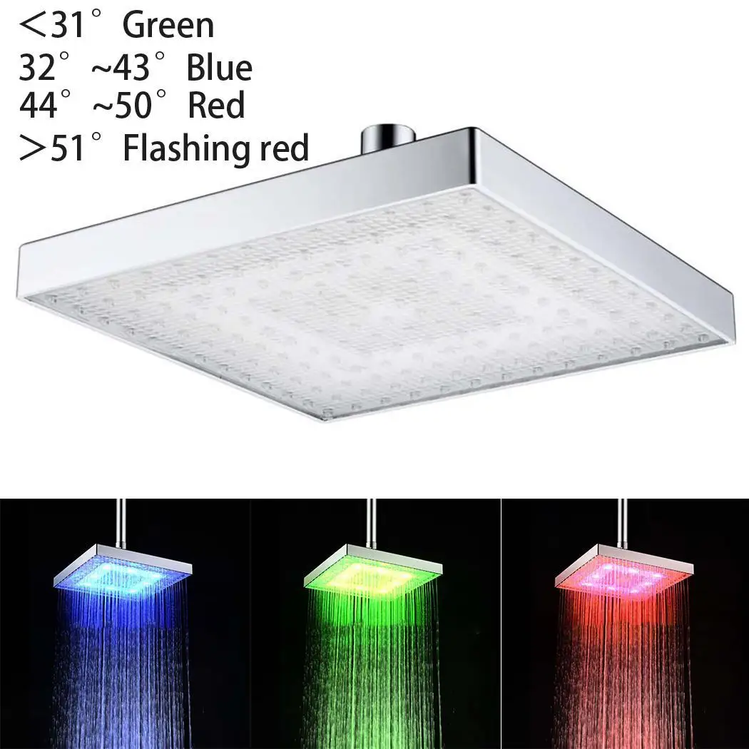 

Head control 35kg Water Multi-function Spray 0 Adjustable colorful Spray Shower Temperature LED sigle color