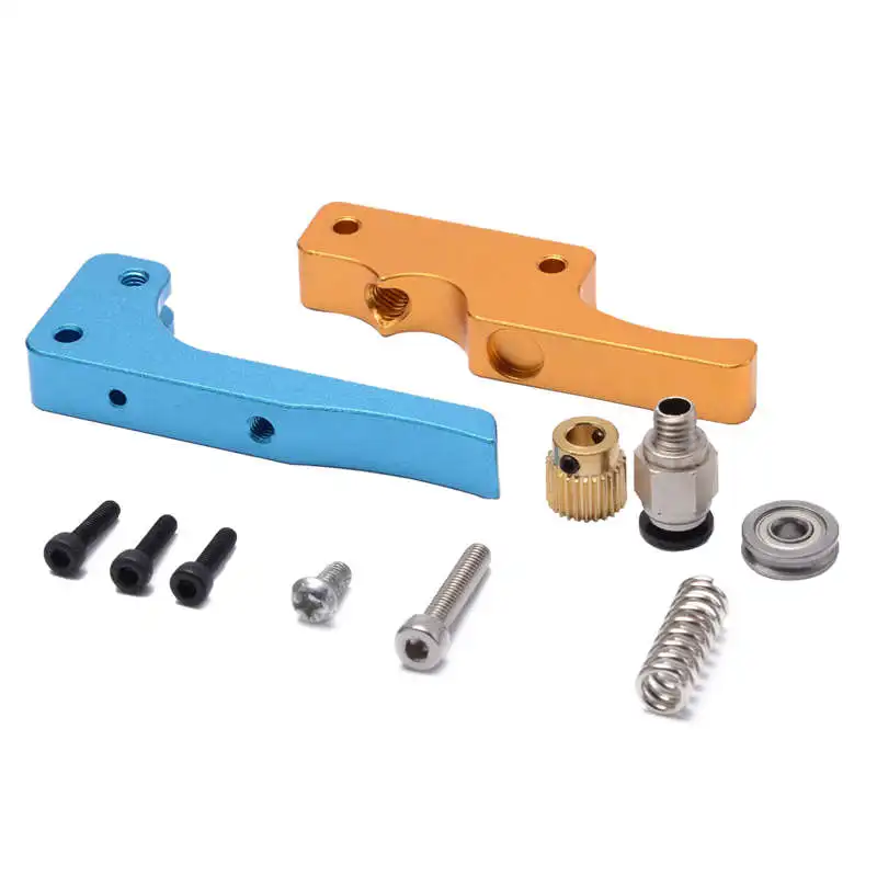 buy 3d Printer Glod Blue Mk8 Bowden Direct Extruder Full Metal Aluminum Remote Hotend Extruder Kit 1.75mm Filament 3d Printer Part