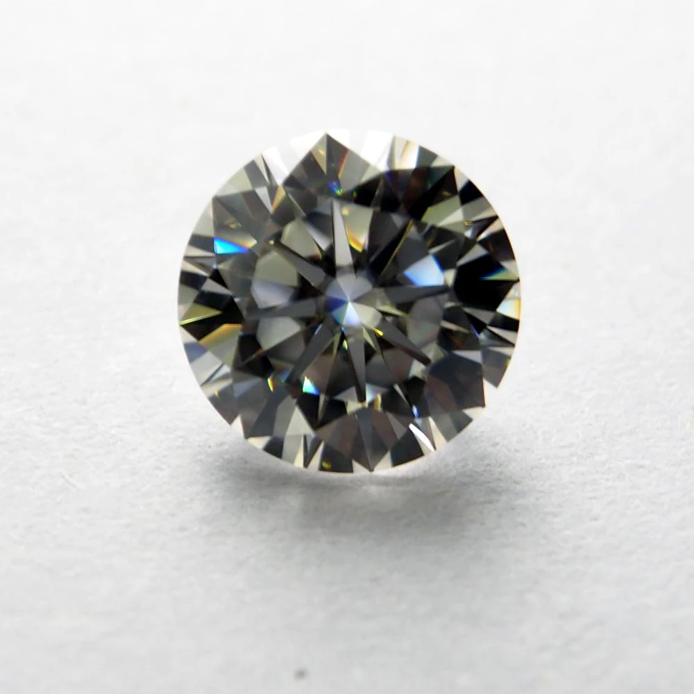 

10mm DEF Round Heart and Arrows CutWhite Moissanite Stone 4 carat Moissanite Diamond
