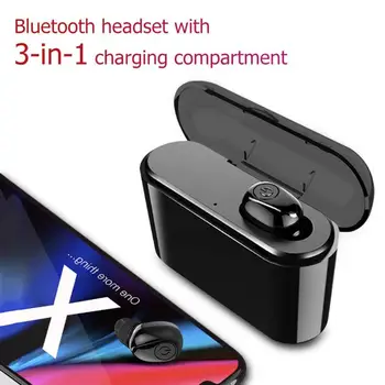 

X8 Wireless Bluetooth 4.2 Headset Handsfree In Ear Mini Earphone Portable Sport Stereo Music Earbuds Build-in Power Bank