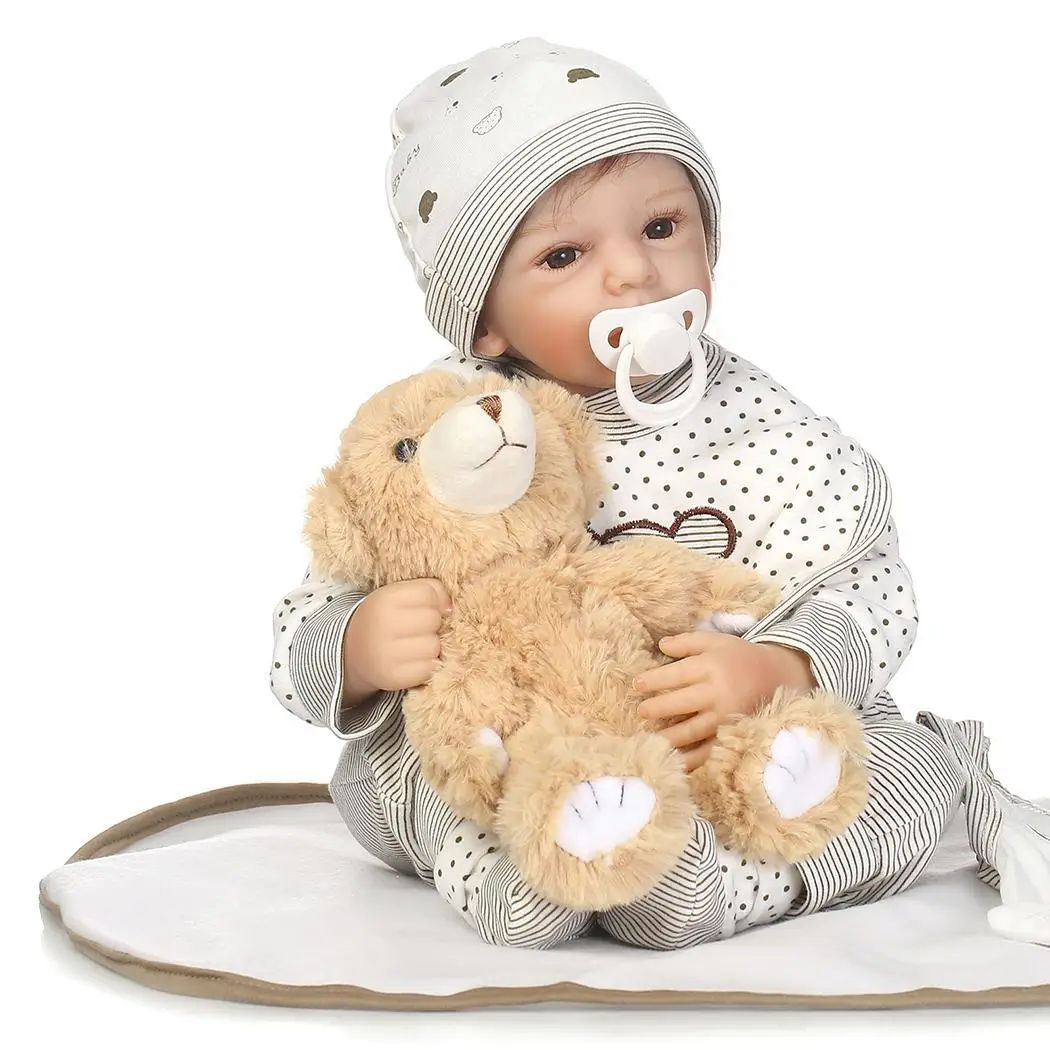 

Playmate Soft Opened Doll Clothes 4Years Eyes Reborn With Silicone White Gift Baby Collectibles Realistic Kids 2 Unisex
