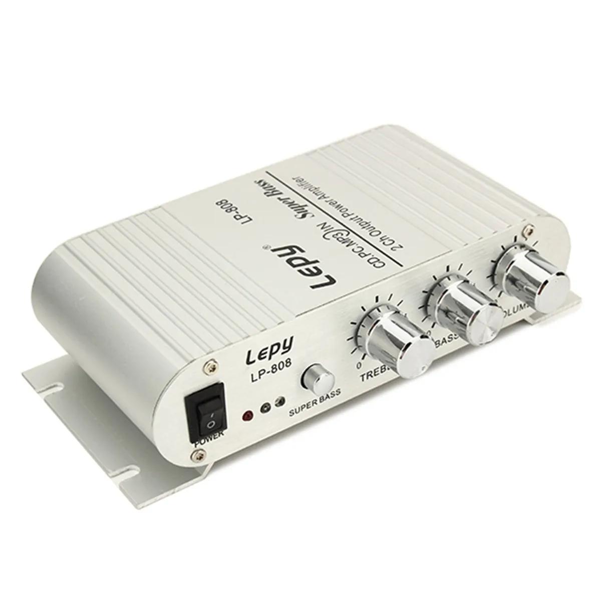 

LP-808 MINI Hi-Fi Stereo Car Power Amplifier Digital Player CD MP3 MP4 PC Speaker Motorcycle Home Super Bass Audio AMP