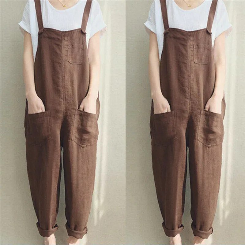 2019 Fashion Women's Jumpsuits Womens Sleeveless Dungarees Rompers Jumpsuit Loose Pants Overalls Playsuits Plus Size Jumpsuits 2019 Fashion Women's Jumpsuits Womens Sleeveless Dungarees Rompers Jumpsuit Loose Pants Overalls Playsuits Plus Size Jumpsuits