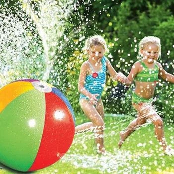 

PVC Inflatable Sprinkler Water Ball Toy For Hot Summer Swimming Party Beach Pool