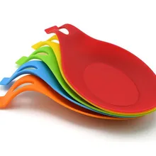 Суповая раковина Салфетки сервировочные маленький держатель ложки высокотемпературные силиконовые ароматизированные ложки ложка для перемешивания коврик кухонная лопатка