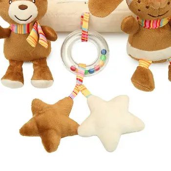 

Cute Plush Cartoon Animal Toy Kids Baby Crib Cot Pram Hanging Rabbit Rattle Bear Star Bed Stroller Bell Toy Plush Soft Toy
