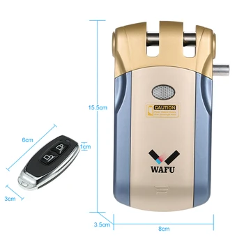 

WF-018 Wireless Remote Control Lock Security Invisible Keyless Smart Door Lock Home Villa Office Access Control Security System