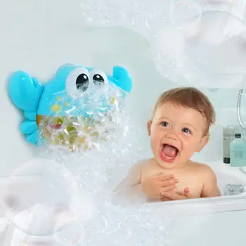 

Kids Crabs Shape Automatic Bubble Maker Music Toy Kids for Bathing English Version