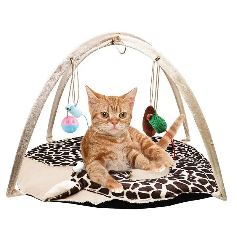 Portable Puppy Cat Funny Tent Pet Cat Toys Mobile Activity Small Dog Kitten Play Bed Cat Play Tent Bed Mat