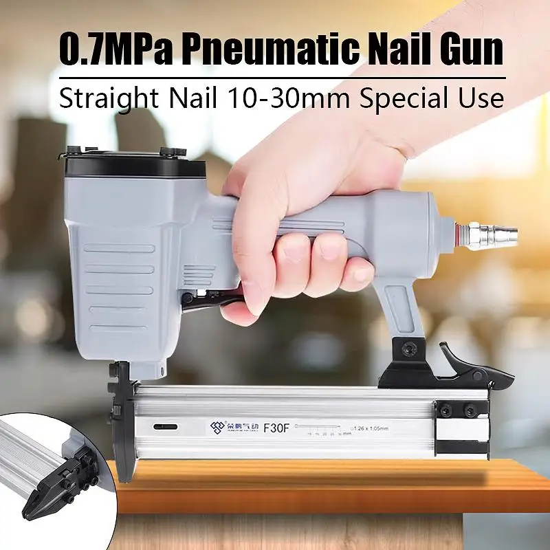 

F30 Portable Air Staple&Nailer G un Straight Nail G un Pneumatic Nailing Stapler Furniture Wire Stapler For Framing Woodworking
