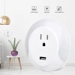 Smart Plug Wi-Fi пульт дистанционного управления электрическая мини-синхронизация питания вкл/выкл розетка usb зарядка умная розетка со