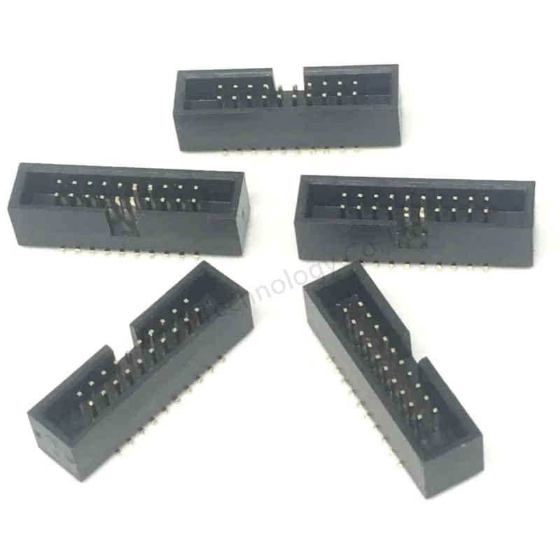 

5pcs SMT 20 PIN 1.27MM pitch MALE SOCKET straight idc box headers PCB CONNECTOR DOUBLE ROW SMD 2x10PIN 2X10 20P DC3 HEADER