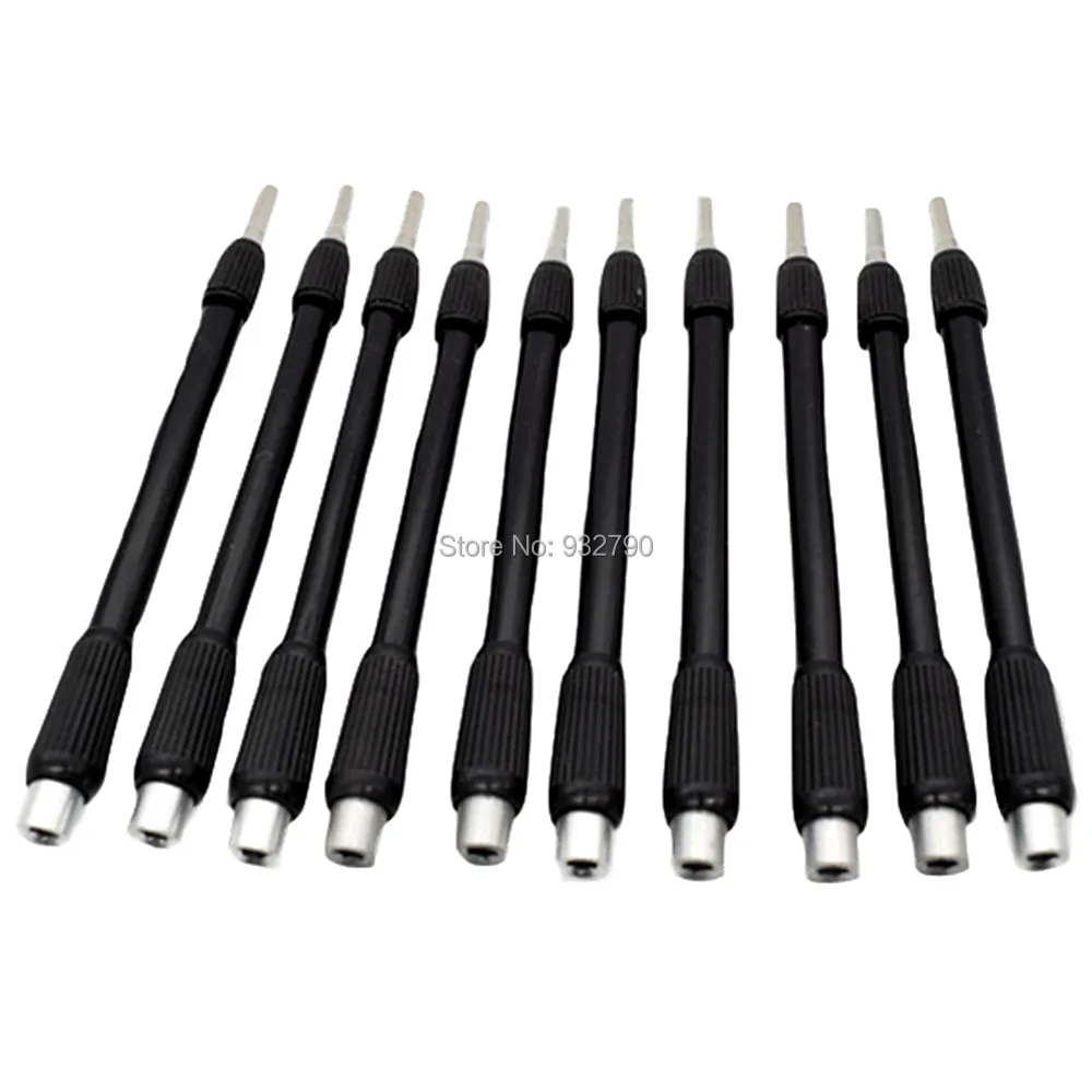 10pcs 4mm Hexagon Hex Drive Screwdriver Bits Flex Flexible Bendable