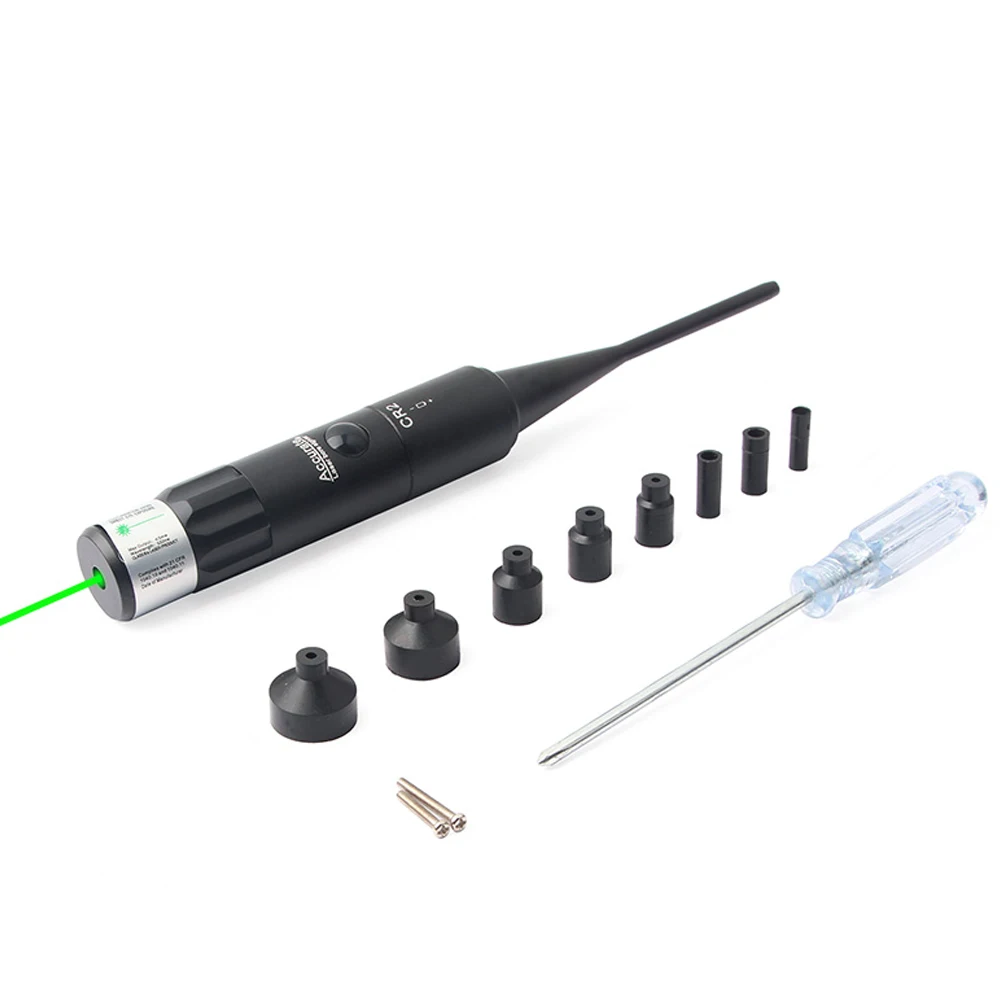 

Green Dot Laser Light Bore Sighter 0.177 to 0.50 Caliber Sighting Positioning Boresighter Set