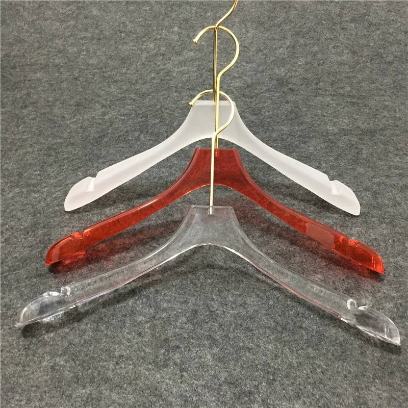 

Clear Crystal Clothing Hangers Transparent Coat Hanger For Wedding Store Clothing Shop Customized With Your Logo