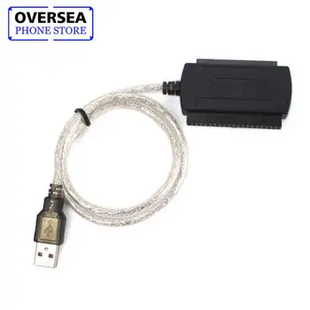 

Transparent USB2.0 To SATA Cable Parallel Port Three Use USB To IDE SATA Hard Drive Cables For 3.5" 40-Pin/ 2.5" 44-Pin Drive