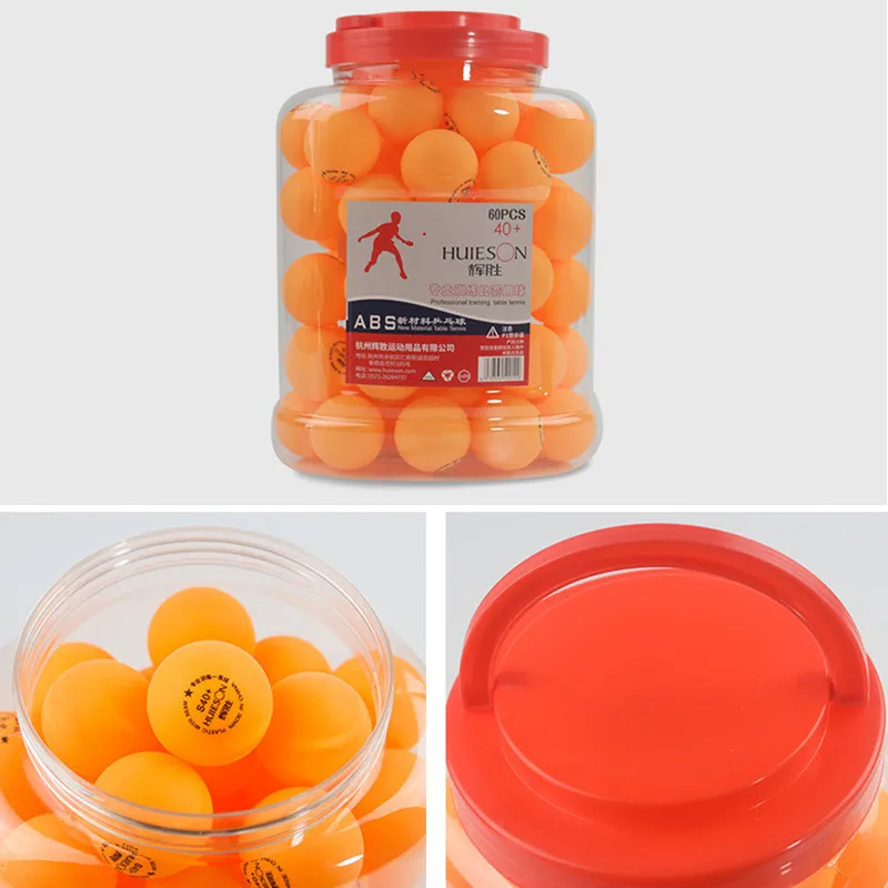 XC 60 قطعة/برميل 1 نجمة تنس طاولة كرات جديد المواد ABS البلاستيك بينغ بونغ كرات S40 + للمدرسة نادي التدريب مباراة
