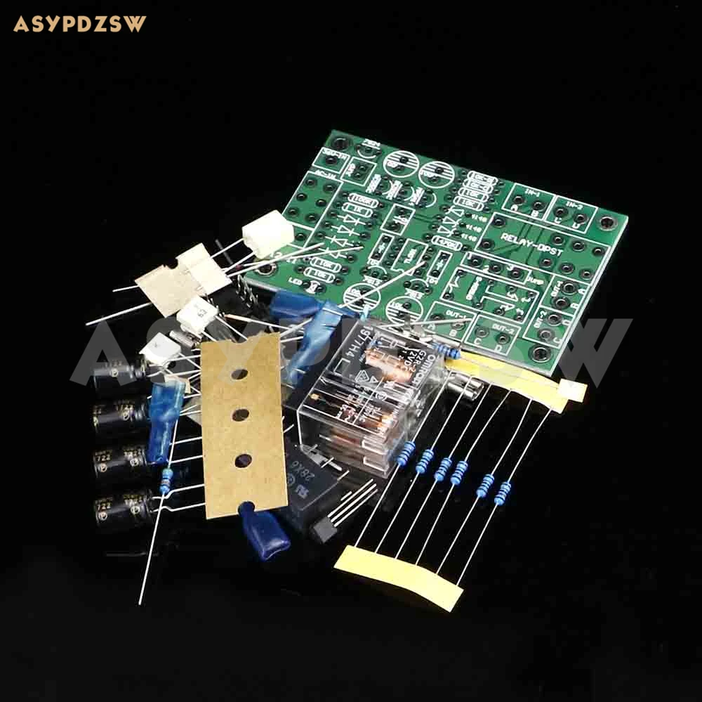 E12 II Headphone power amplifier AMP Protection circuit DIY kit can switch with delay
