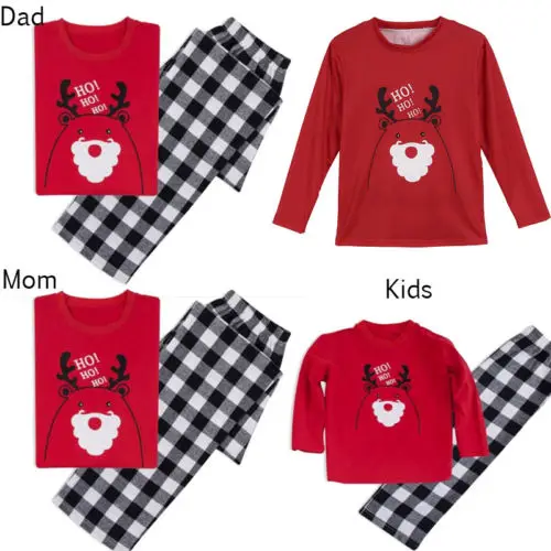 Семейный Рождественский пижамный комплект, теплые взрослые дети девочки мальчик, мама, одежда для сна, одежда для сна для мамы и дочки, одинаковые комплекты для семьи