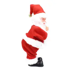Санта Клаус восхождение дымоход Рождество орнамент батарея работает Пение Танцы Прогулки Восхождение кукла игрушечные лошадки подарки
