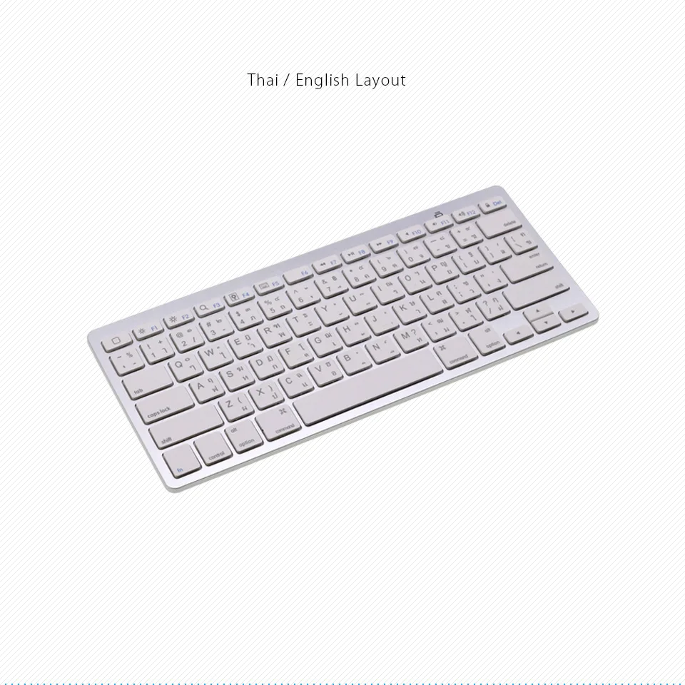 Английская тайская мини Bluetooth клавиатура для iPad Pro, iPad Air, Android планшеты, беспроводная клавиатура для ноутбука, поверхность, 20 шт
