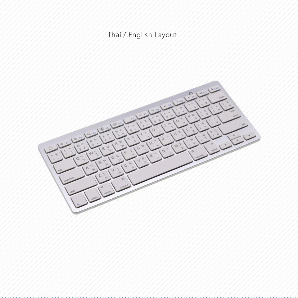 US $245.00 English Thai Mini Bluetooth Keyboard for iPad Pro iPad Air Android Tablets Wireless Keyboard for Laptop Surface 20pcs