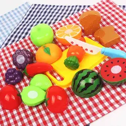 Детские ролевые игры фруктовые овощные кухонные игрушки Набор для резки развивающие игрушки Детские ролевые игры 20 шт. комплект