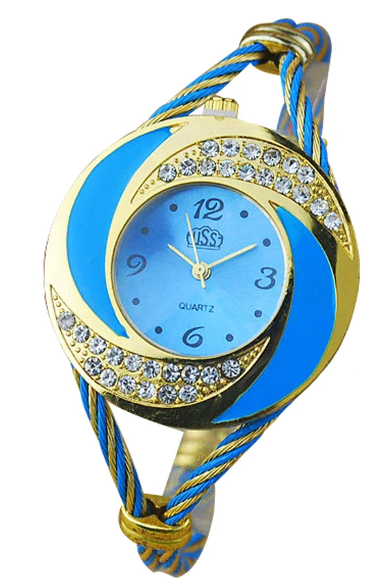 

CUSSI Women's Round Crystal Armband Bracelet Analog Bracelet Watch