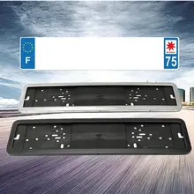 Европейский/немецкий/русский номерной знак автомобиля рамка из нержавеющей стали 8K(толщина 0,6) черный серебристый