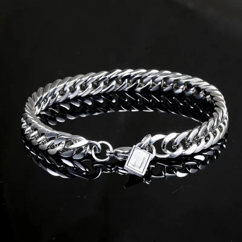 Браслеты талисманы для мужчин Pulseira Jewelry подарки серебряные модные панк браслет