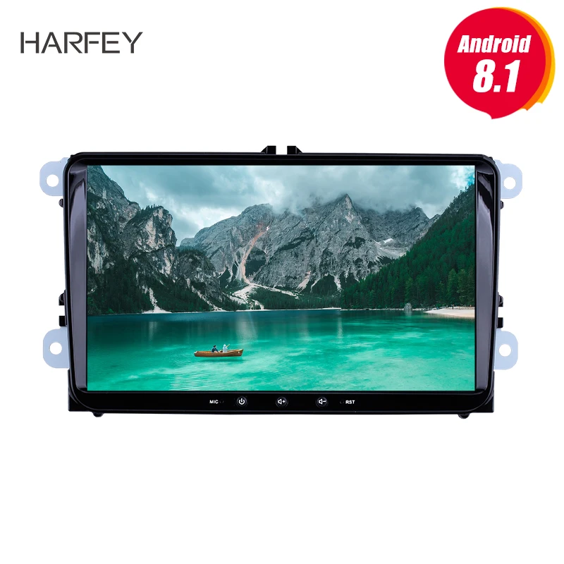 Harfey Android 8.1 2Din For VW/Volkswagen/Golf/Polo/Tiguan/Passat/b7/b6/leon/Skoda/Octavia car Radio GPS Car Multimedia player