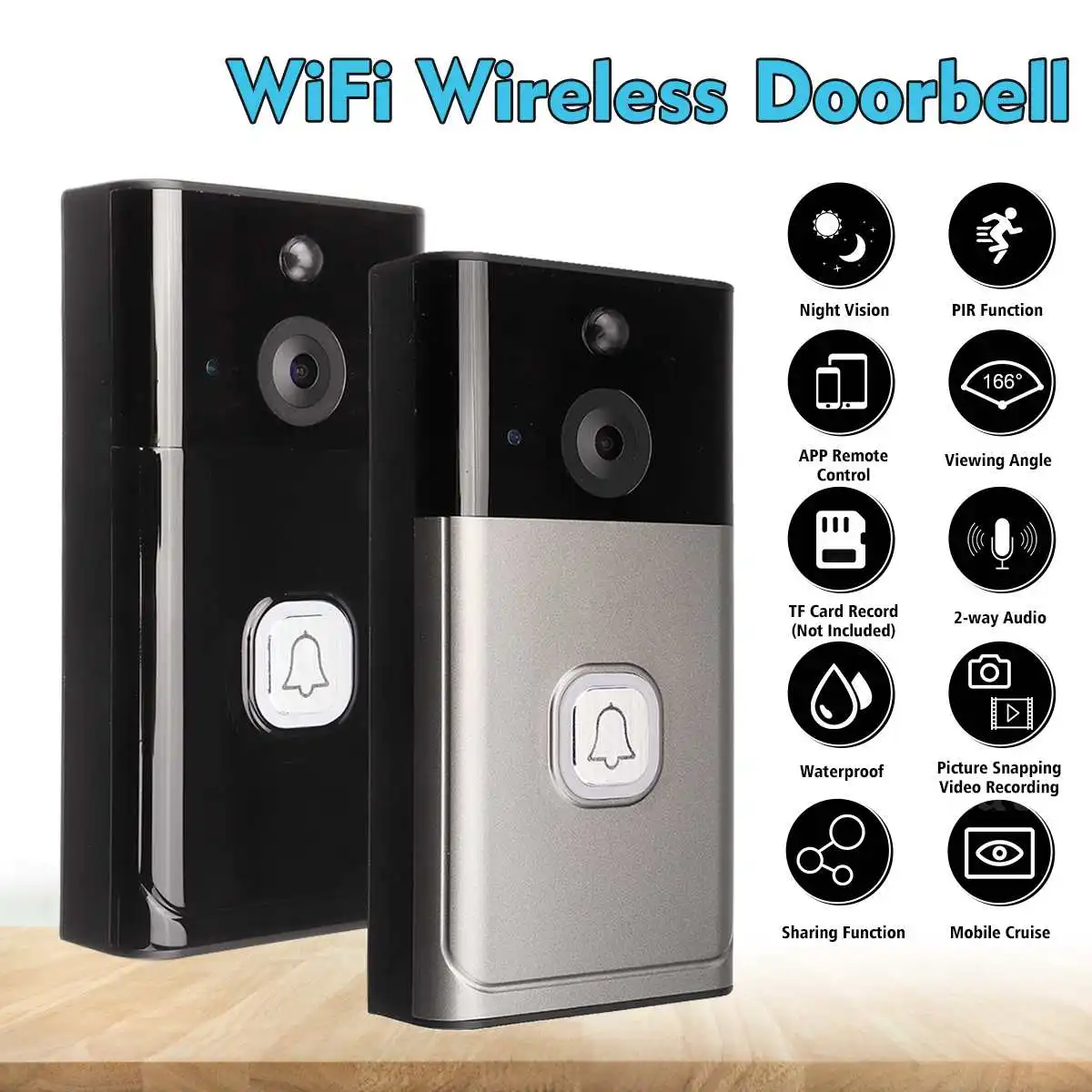 

Smart IP Video Intercom WI-FI Video Door Phone WIFI Camera For Movement detecting Wireless Security Video Recording Camera