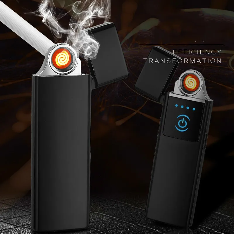 Мини Сенсорная Индукционная Зажигалка Usb зарядка двухсторонний точечный