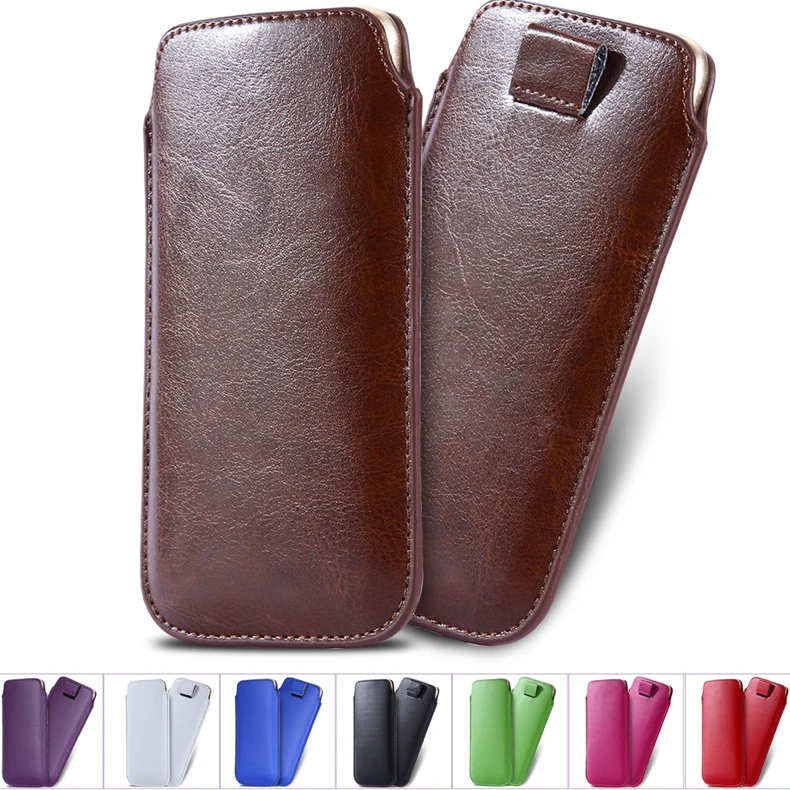 

KISSCASE 5.5 inch Universal Phone Bag Case For Samsung A7 S6 S7 PU Leather Cases For iPhone 7 6 6S SE Business Vintage Pouch #2