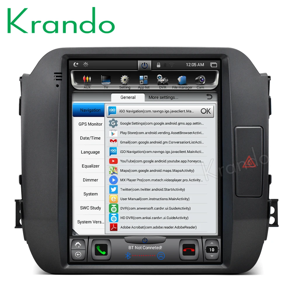 Clearance Krando Android 8.1 10.4" Vertical tesla style big screen for kia sportage 2010 2011 2012 2013 2014 2015 car navigation system 4