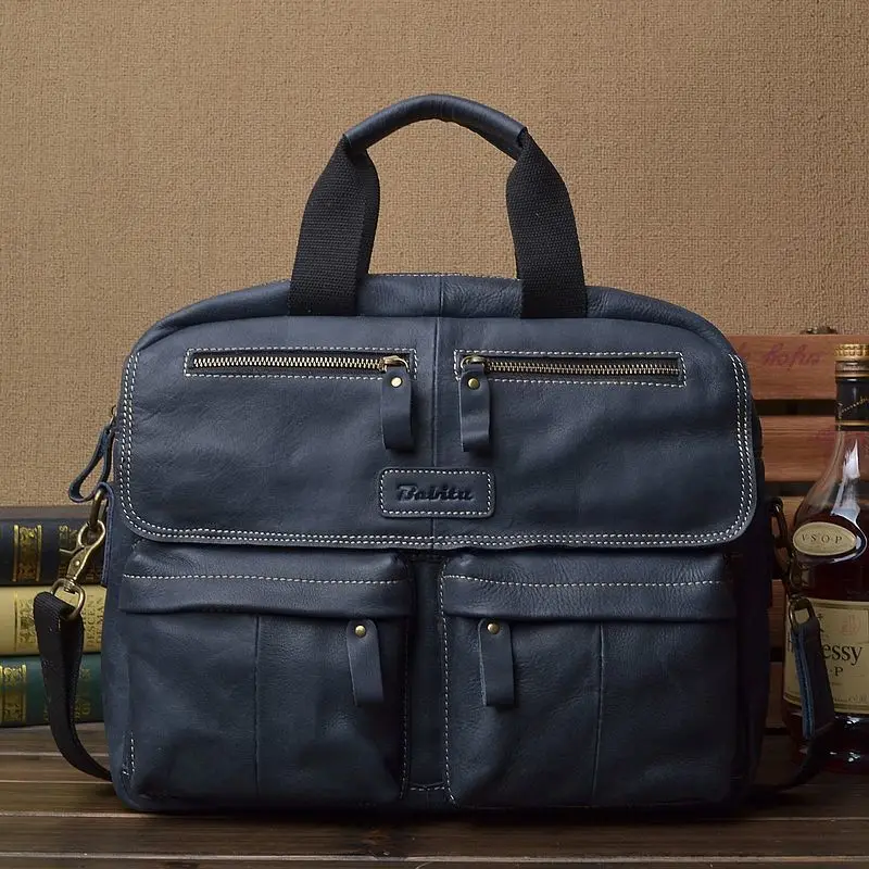 

Men Genuine Leather Handbags Shoulder Bags brand leather luxury handbag 2019 luxury Business men bags designer totes messenger