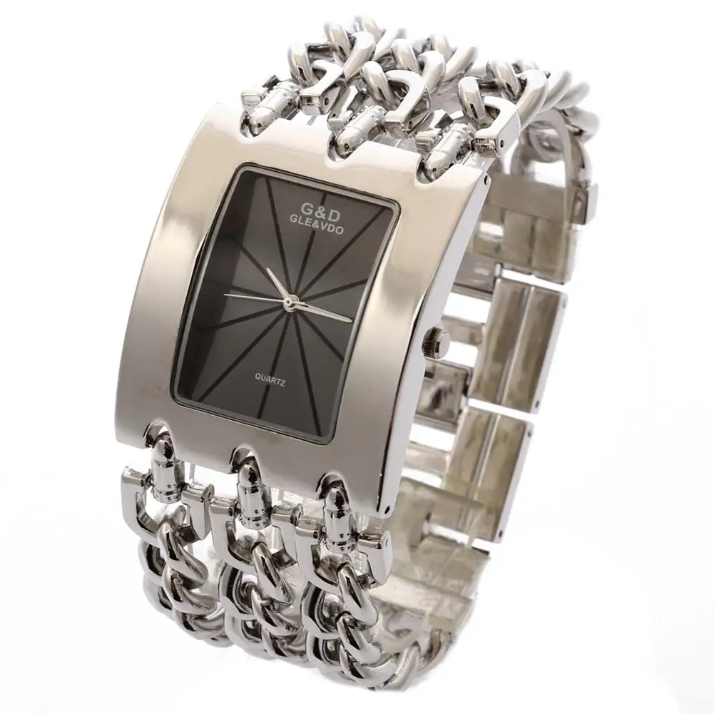 GLE& VDO, женские кварцевые часы со стальным металлическим ремешком, стразы, простые женские наручные часы