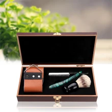 Мужской ручной складной набор для бритья прямой бритвенный станок набор коробка винтажная профессиональная Бритва для бороды щетка для заточки ремня для мужчин