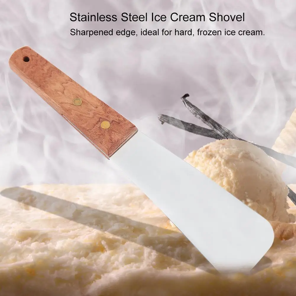 Металлическая лопатка для мороженого, ложка-Лопатка из нержавеющей стали, лопатка для мороженого