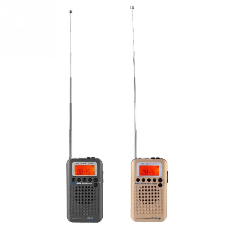 

Aircraft Band Radio Receiver VHF Portable Full Band Radio Recorder Multifunction for AIR/FM/AM/CB/VHF/SW