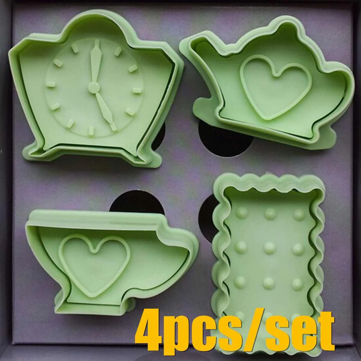 

4Pcs/Set Silicon Molds to handmade soaps mold form for soap 3d method for washing silicon Moulds for handmade soap mould