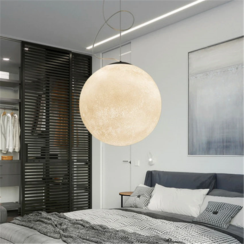 Nordic LED Moon подвесной светильник в виде шара современный светодиодный для